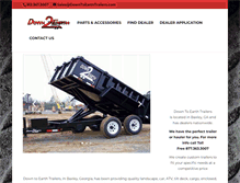 Tablet Screenshot of downtoearthtrailers.com